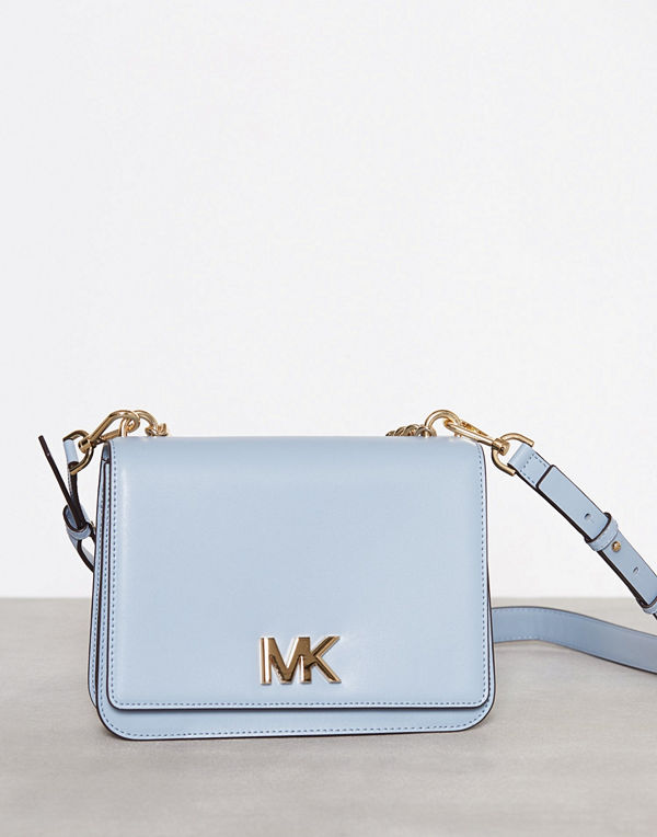 MICHAEL Michael Kors himmelsblå axelväska Mott LG Chain Swag Shldr Blå