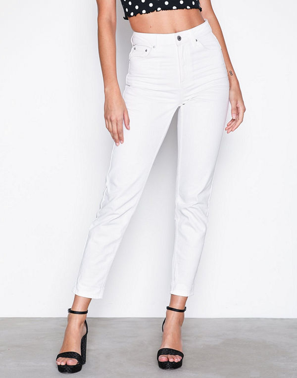 Topshop White Mom Jeans