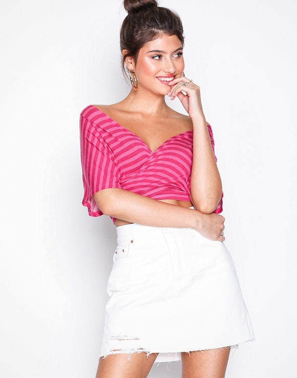 Gina Tricot Alexa denim skirt Offwhite