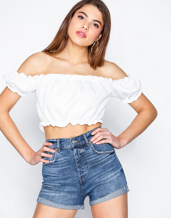 Gina Tricot Sienna denim shorts Dark Blue