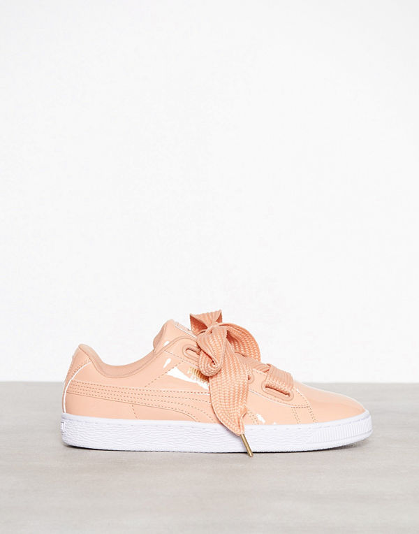 Puma Basket Heart Patent Rosa