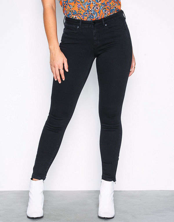 Noisy May NMKIMMY NW ANKLE ZIP JEANS BLACK NO