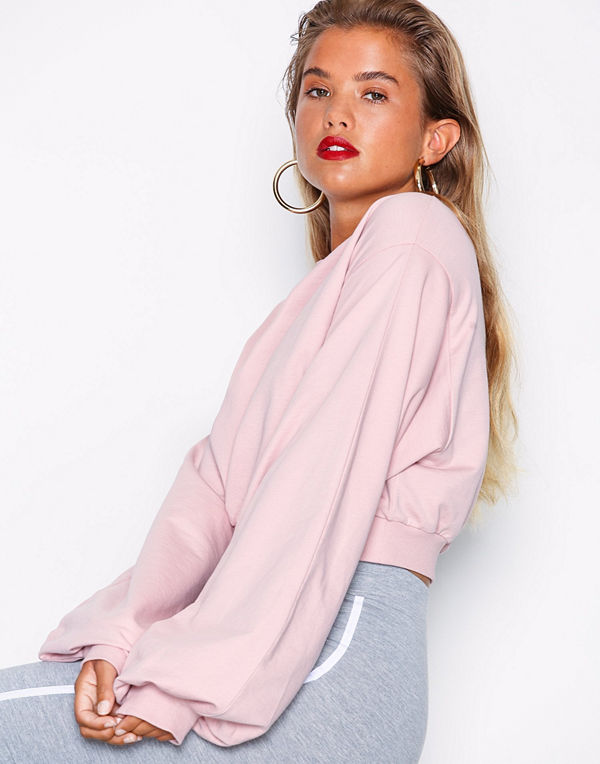 NLY Trend Short Balloon Sweat Rosa