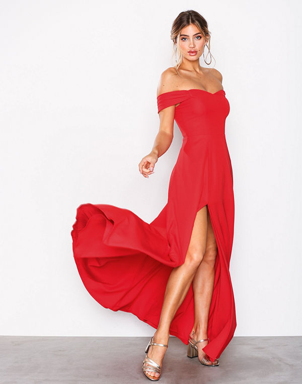 NLY Eve Off Shoulder Flowy Gown