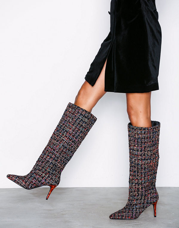 NLY Shoes Tortoise Tweed Boot