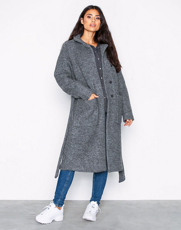 Noisy May Nmzoe L/S Coat Noos Grå