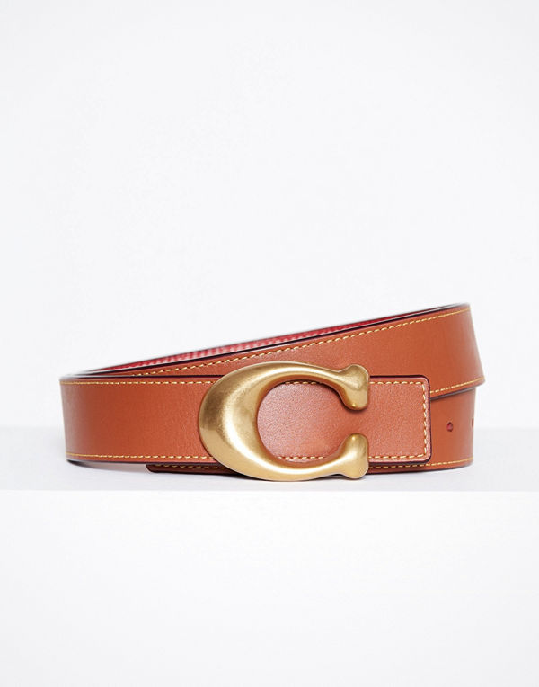 Coach 32mm Sculpted C Reversible Belt