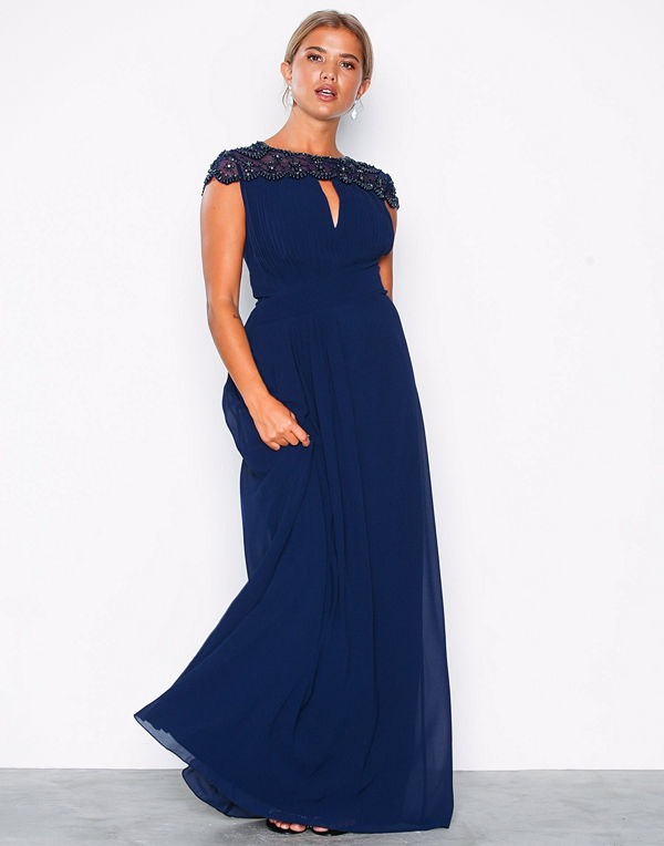 Little Mistress Pearl Maxi Dress Navy