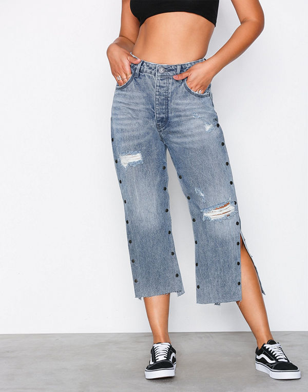 One Teaspoon Split Hooligans Low Waist Relaxed Straight Leg Jean