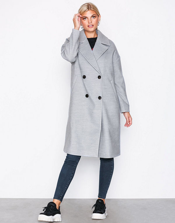 Vero Moda Vmmonday Cala Long Jacket Ki Ljus Grå