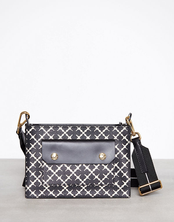 By Malene Birger svart rutig axelväska Lola Mini Svart