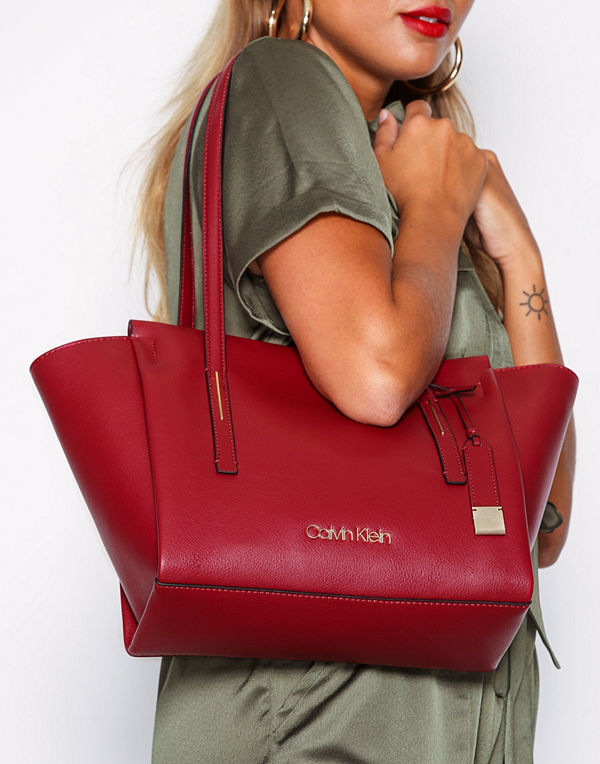 Calvin Klein Frame Med Shopper Röd