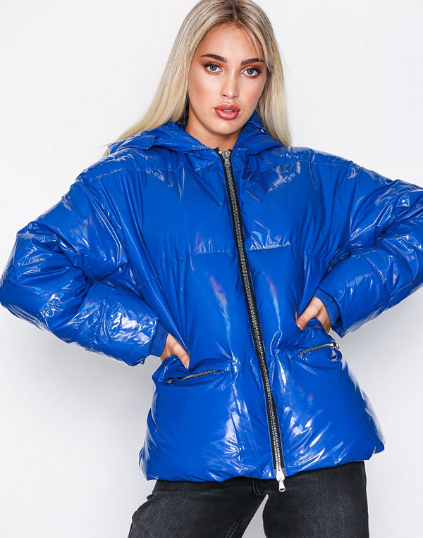 J. Lindeberg blå bomberjacka Sloane Bright Poly Blue