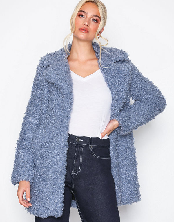 River Island omönstrad bomberjacka Cookie Monster Curly Coat