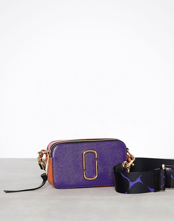 Marc Jacobs omönstrad axelväska Snapshot Bag Violet