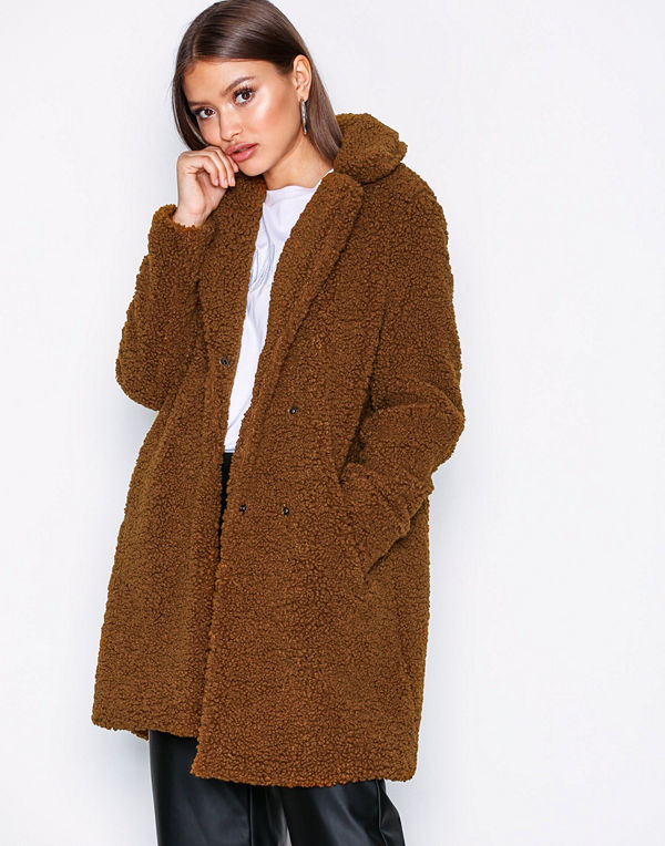 Noisy May Nmgabi L/S Jacket 5 Mörk Brun