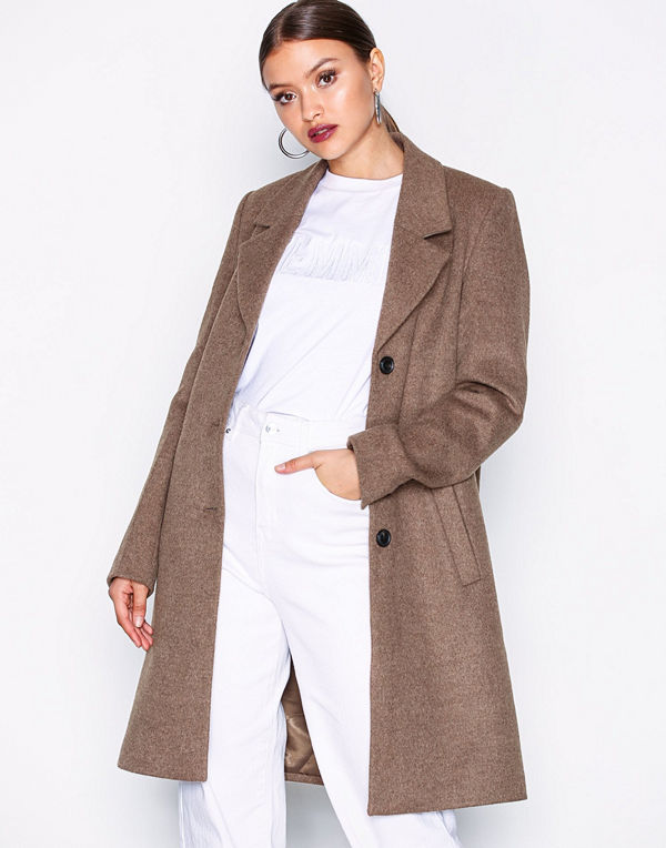 Selected Femme Slfsasja Wool Coat Noos B Brun