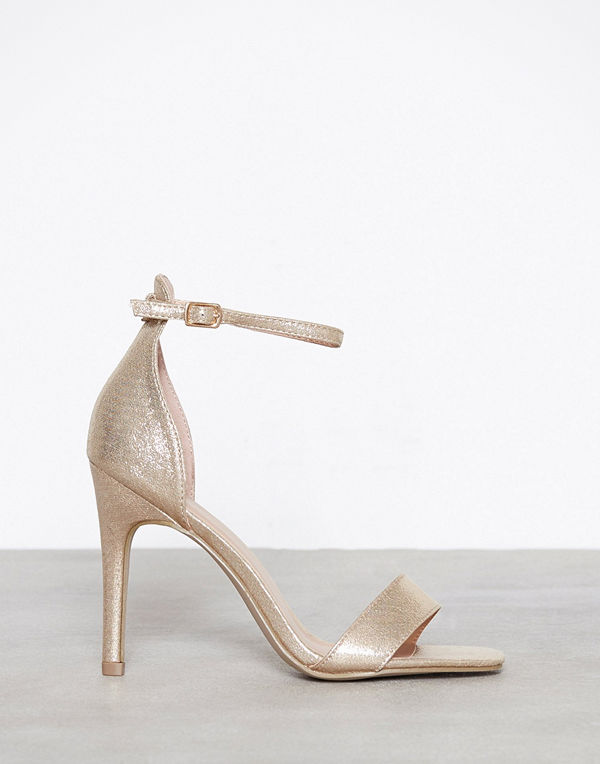 New Look Shimmer Ankle Strap Stiletto Sandals