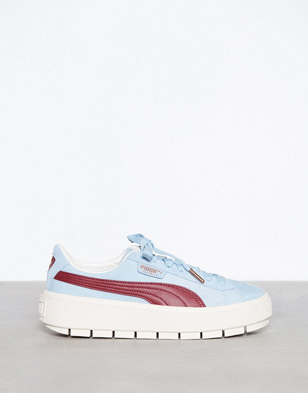 Puma Pltaform Trace Corduroy Blå