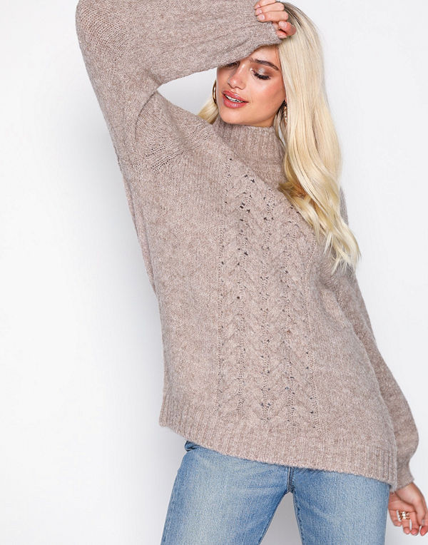 MOSS Copenhagen Caren H-Cable Pullover Rose