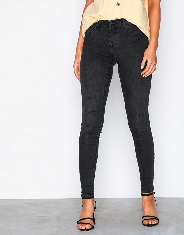Gina Tricot Skinny low waist superstretch jeans Dark Blue