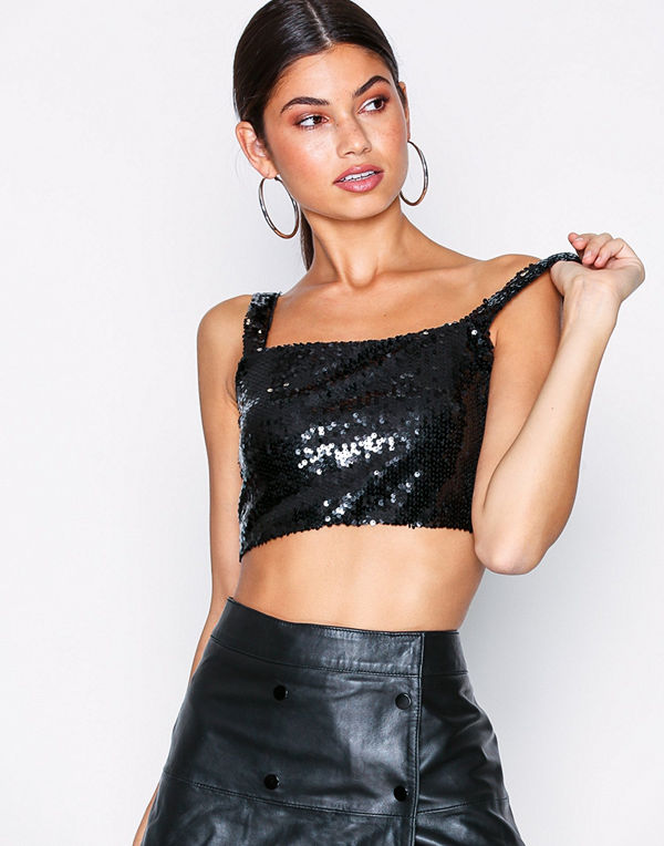 NLY Trend Sequin Crop Top
