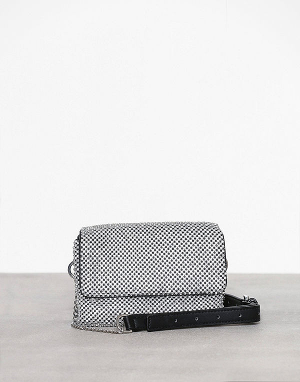 Topshop ljusgrå axelväska Diamante Bumbag