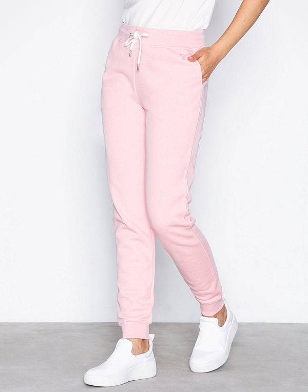 Gant cremefärgade byxor Tonal Shield Sweat Pants Pink