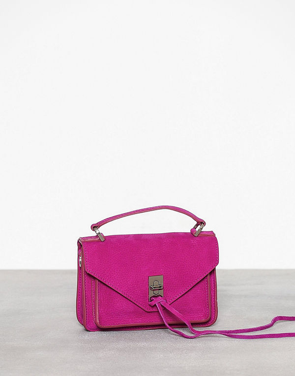 Rebecca Minkoff lila axelväska Mini Darren Messenger