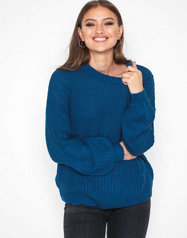 Jacqueline de Yong Jdyhanni L/S Pullover Knt Mörk Blå