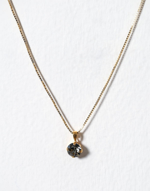 Caroline Svedbom halsband Classic Stud Necklace Svart