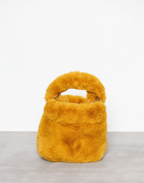 Topshop Teddy Faux Fur Bucket Bag