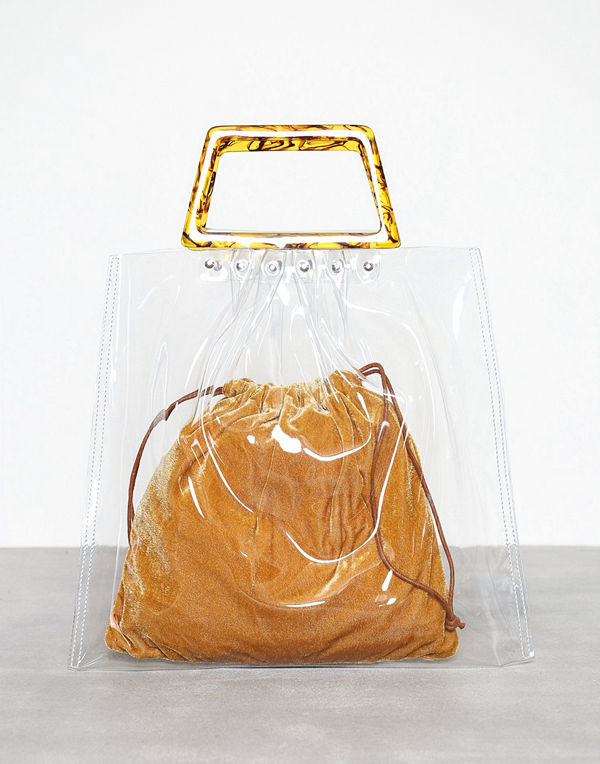 Topshop Porto Tote Bag Clear