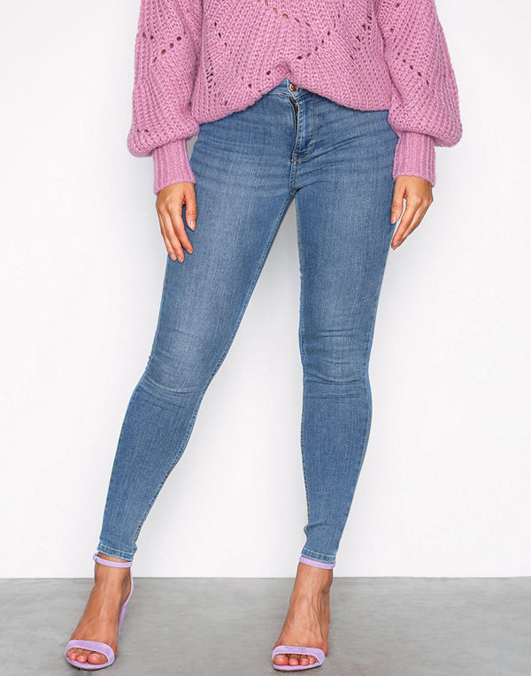 Gina Tricot Molly High Waist Jeans Blå