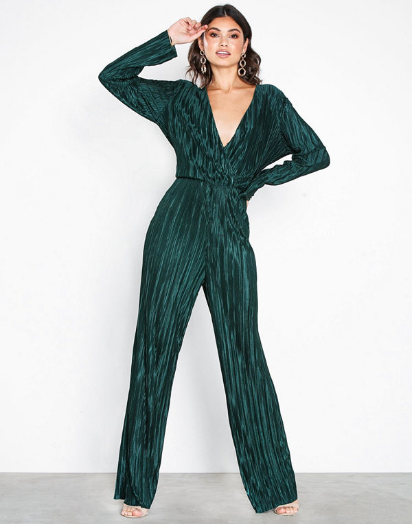 NLY Trend Pleated V Neck Jumpsuit