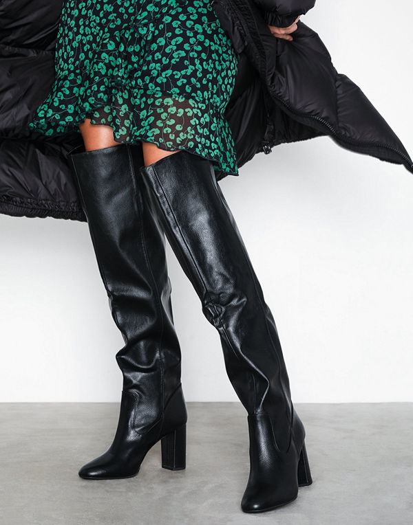 New Look Slouch Thigh Length Heeled Boots
