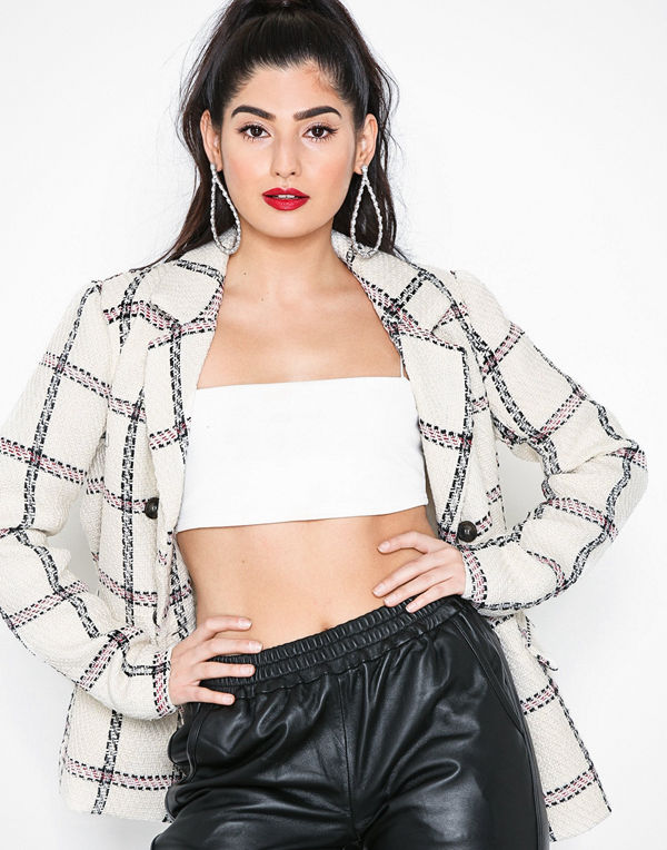 Only wfCARMEN Check Blazer Wvn