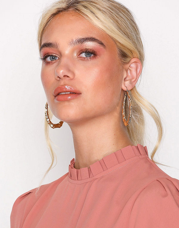 NLY Accessories örhängen Oval Bamboo Hoops