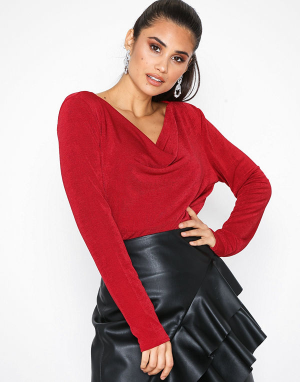 NLY Trend Waterfall Glam Top