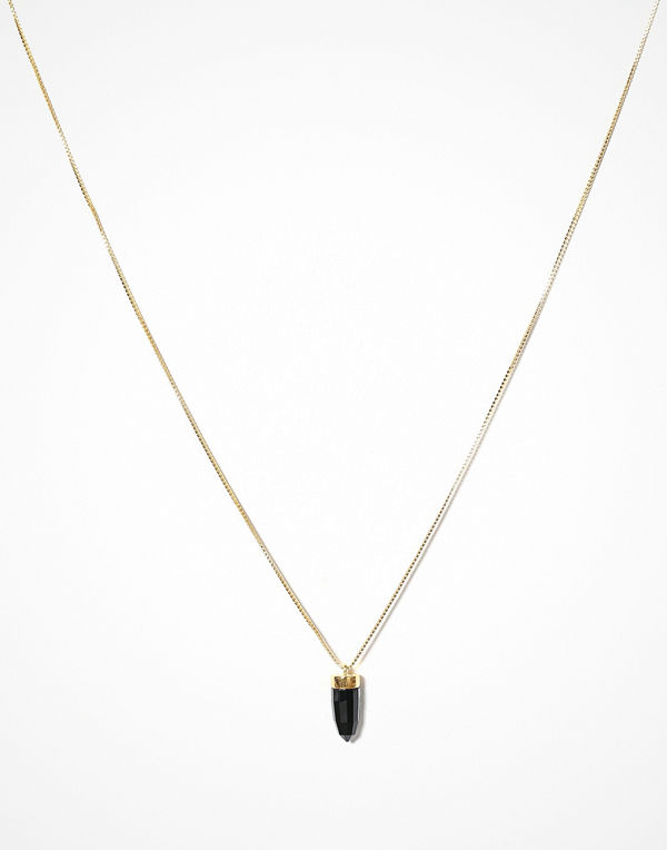 Syster P halsband Panthera Stone Necklace Rose Quartz Guld