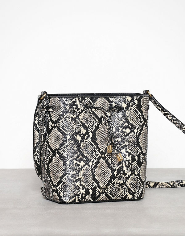 Lauren Ralph Lauren mönstrad axelväska Debby Ii-Drawstring-Mini