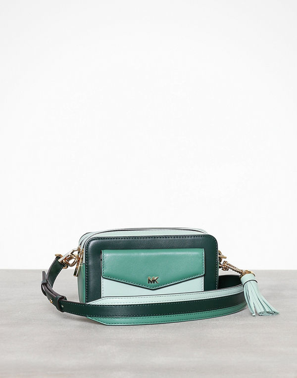 MICHAEL Michael Kors grön axelväska Sm Pocket Camera Bag