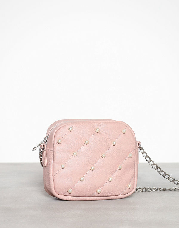 Only persikofärgad axelväska onlPUKY Quilt Pearl Pu Crossbody
