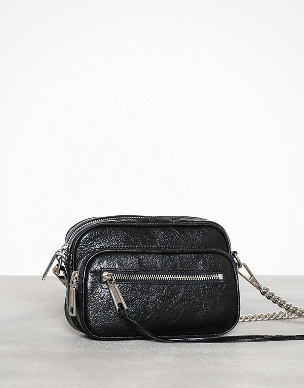 Rebecca Minkoff svart axelväska Solstice Camera Bag Distressed