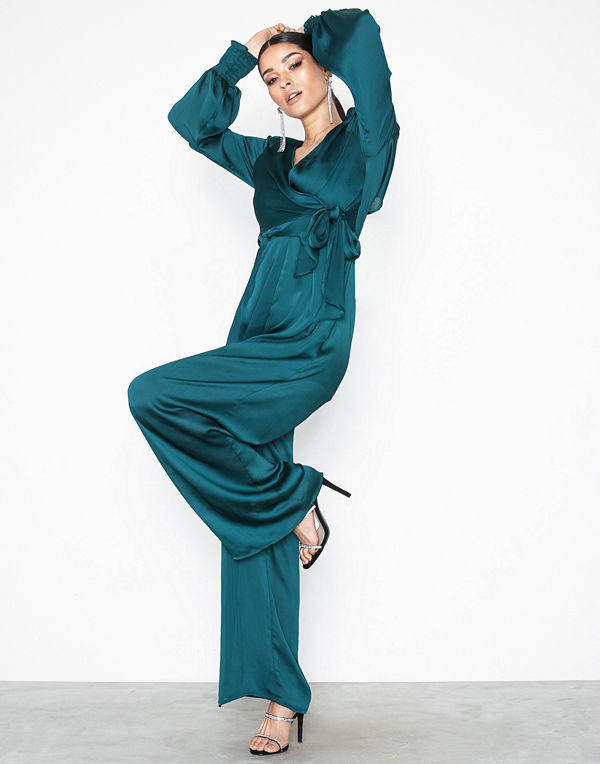 River Island Ls Shirred Jumpsuit