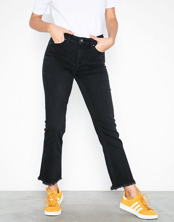 Pieces Pcdelly Mw Kick Flared Raw Hem BL61