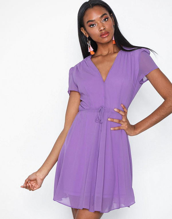 Glamorous Short Sleeve Flounce Dress