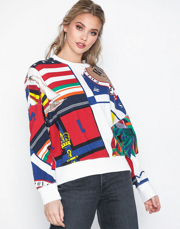 Polo Ralph Lauren Print Cn-Long Sleeve-Knit