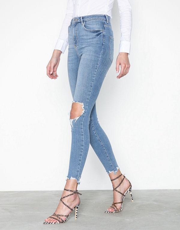 Gina Tricot Gina Curve Lt Blue Destroy