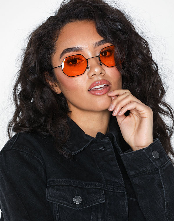 NLY Accessories Octagonal Sunglasses Orange